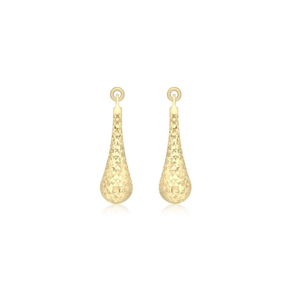 9ct Gold Tear Drop Earrings