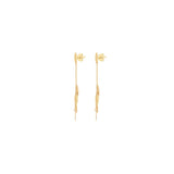 9ct Gold Ovals Drop Earrings