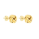 9ct Gold 8.5mm Knot Stud Earrings