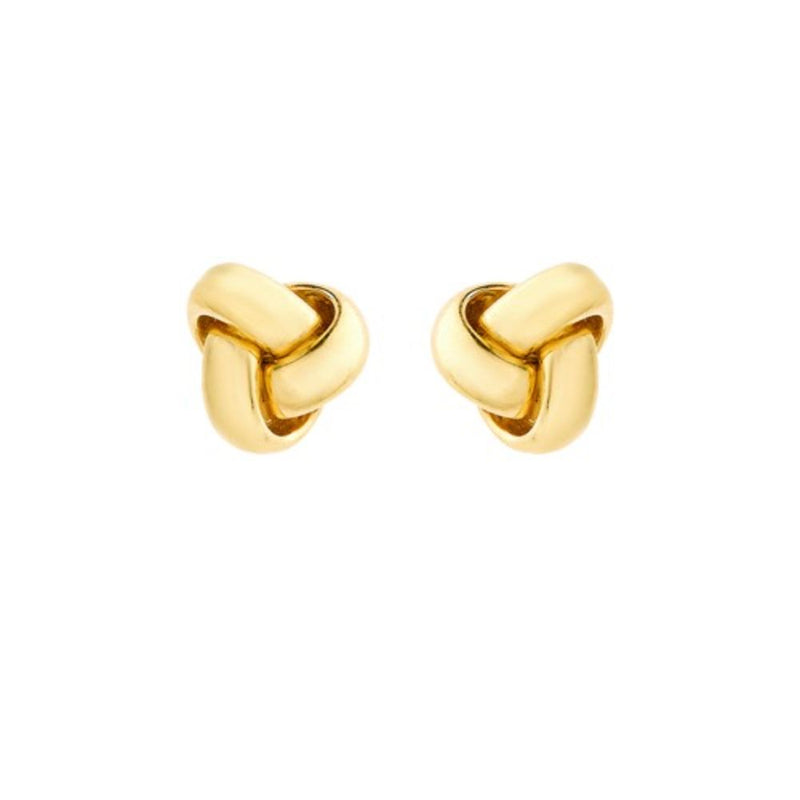 9ct Gold 7mm Knot Stud Earrings