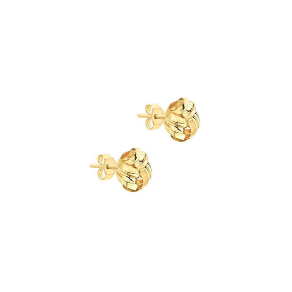 9ct Gold Small Knot Earrings