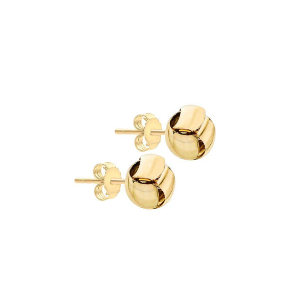 9ct Gold Ribbon Knot Earrings
