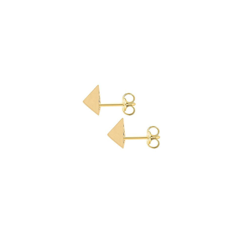 9ct Gold Pyramid Stud Earrings