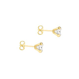 9ct Gold 5mm CZ Stud Earrings