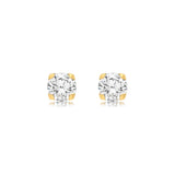 9ct Gold 5mm CZ Stud Earrings