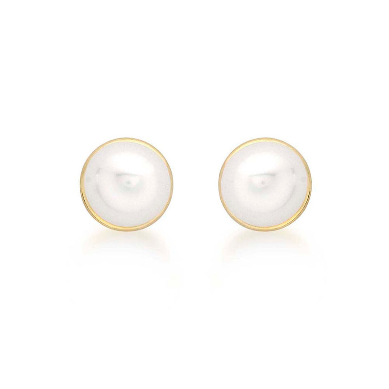 9ct Gold 5mm Freshwater Pearl Stud Earrings