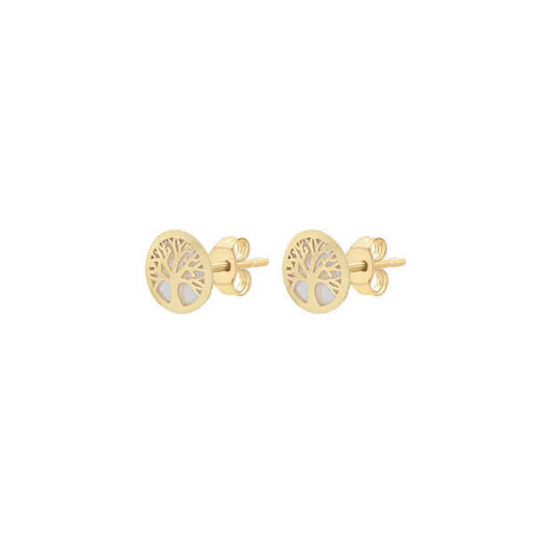 9ct Gold Tree of Life Stud Earrings
