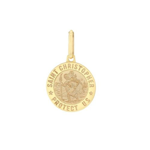 9ct Gold St. Christopher Travel Revisible Pendant