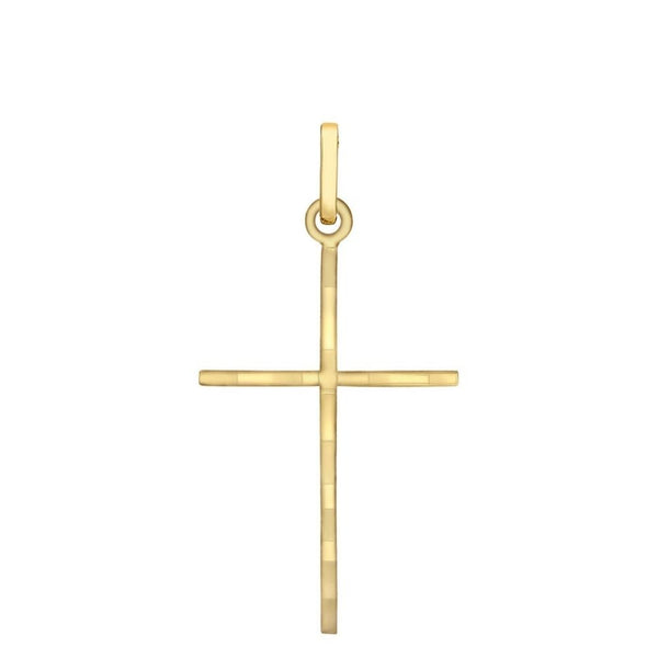 9ct Gold 20mm x 40 mm Fancy Cross Pendant