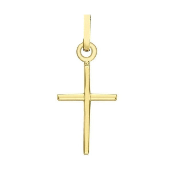 9ct Gold 10mm x 23.5mm Cross Pendant