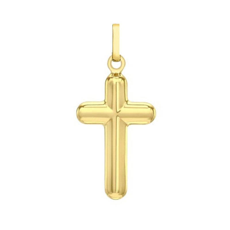 9ct Gold 14mm x 30mm 3D Cross Pendant