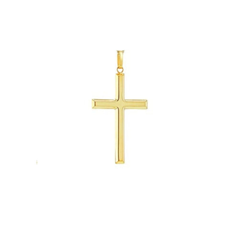 9ct Gold 32mm Cross Pendant