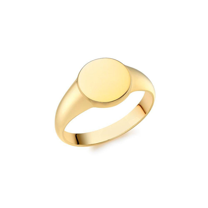 9ct Gold Round Signet Ring