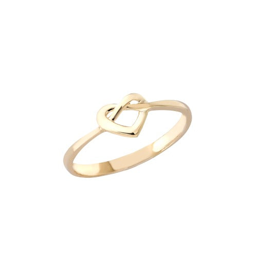 9ct Gold Infinity Heart Ring