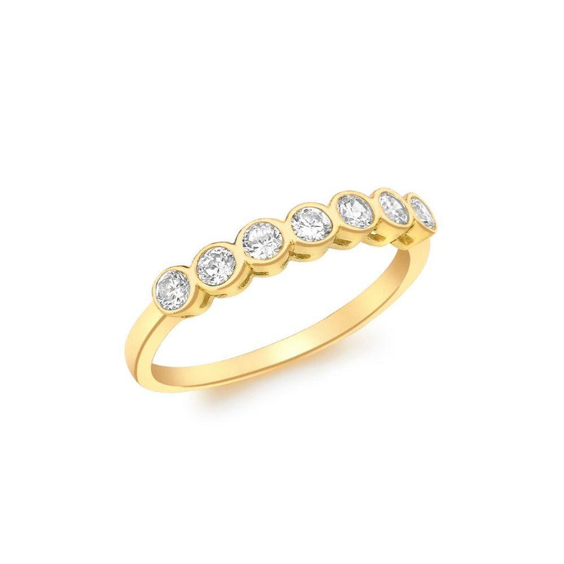 9ct Gold CZ Eternity Style Ring