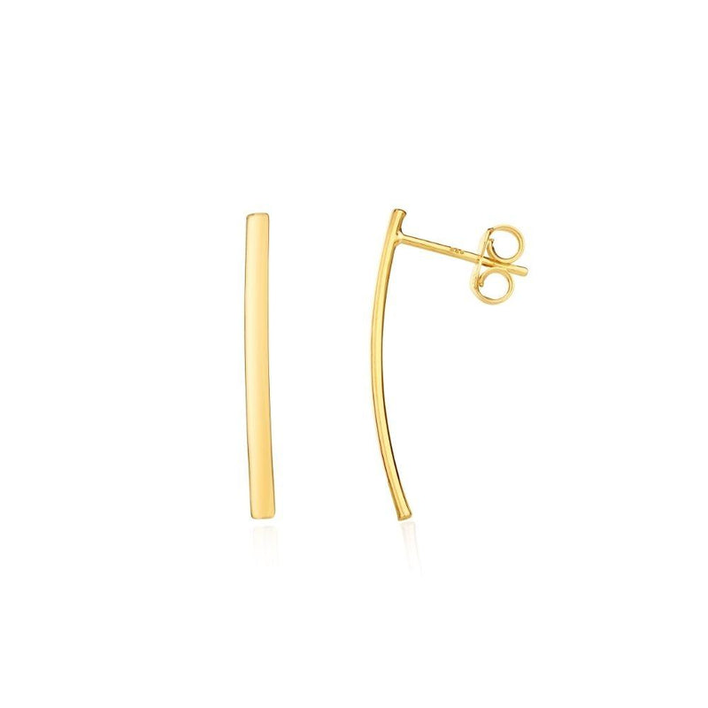 9ct Gold Bar Earring