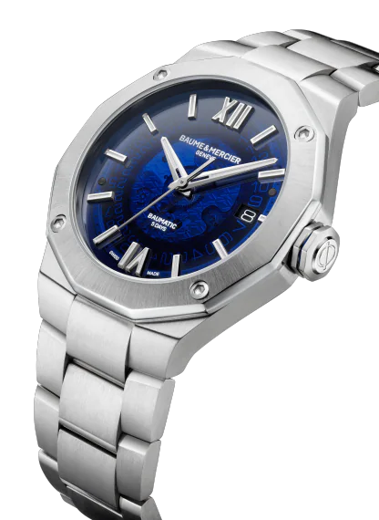 Baume et Mercier Automatic Blue Dial Riviera 10616 42mm Mens Watch M0A10616