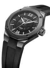 Baume et Mercier Black Steel Riviera 10617 Automatic 42mm Mens Watch M0A10617