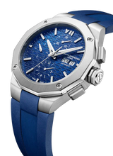 Baume et Mercier Blue Rubber Riviera 10623 Automatic 43mm Mens Watch M0A10623