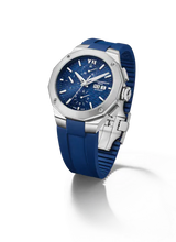 Baume et Mercier Blue Rubber Riviera 10623 Automatic 43mm Mens Watch M0A10623