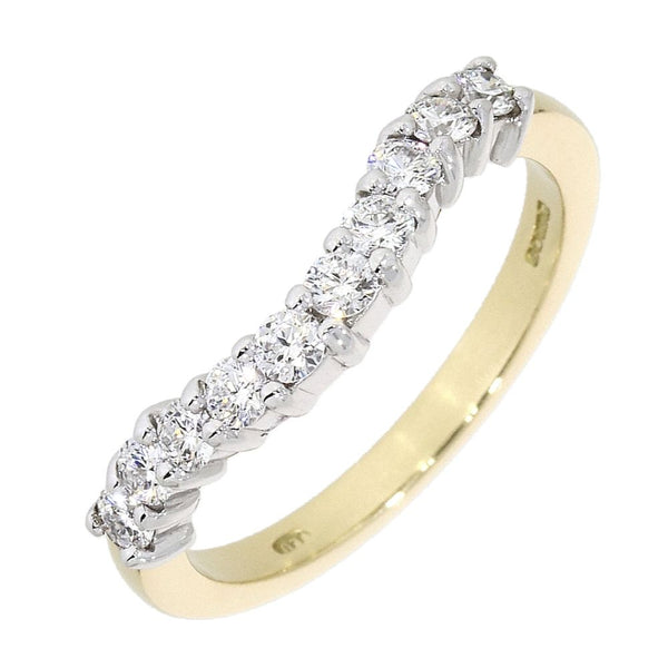 18ct Gold 0.45ct Eternity Shaped Diamond Ring