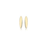 9ct Gold Oval Stud Earrings