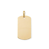 9ct Gold Dog Tag 