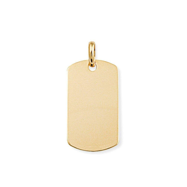 9ct Gold Dog Tag 