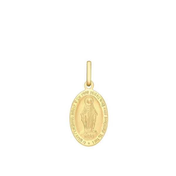9ct Gold Large Miraculous Medal Pendant