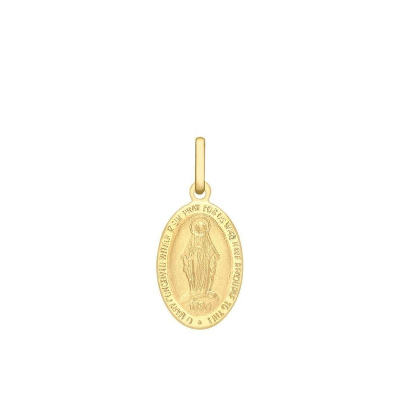 9ct Gold Large Miraculous Medal Pendant