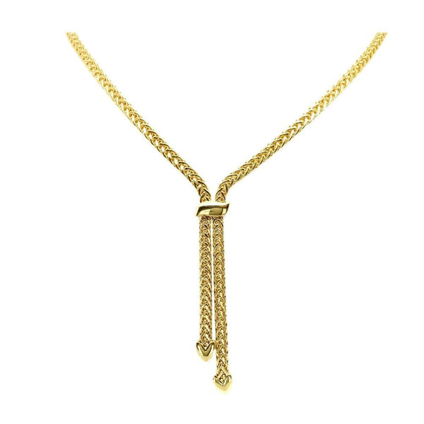 9ct Gold Lariat Necklace