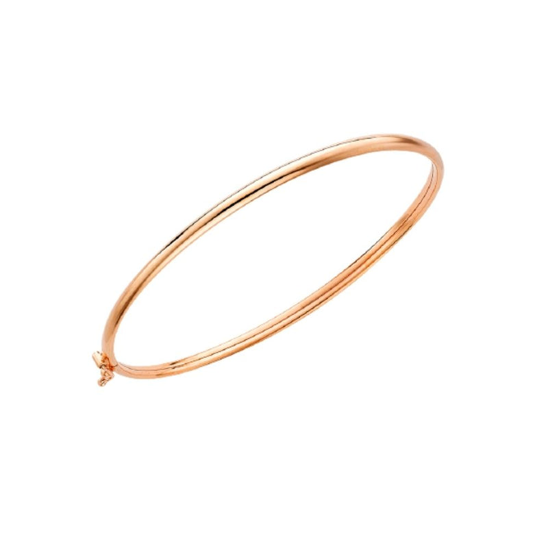 9ct Gold Narrow Tube Bangle