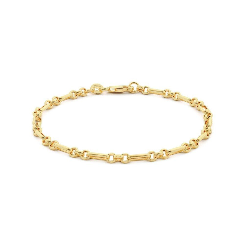 9ct Gold Diamond-Cut Fiagro Bracelet