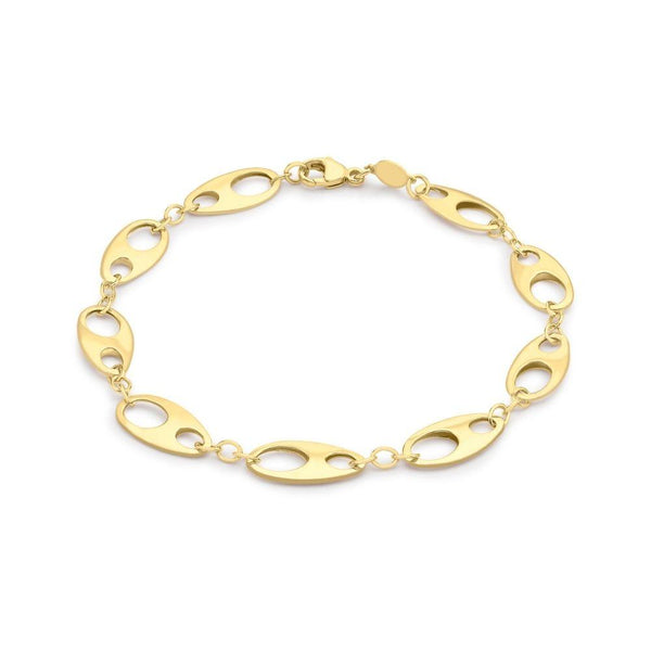 9ct Gold Elliptic Anchor Link Bracelet