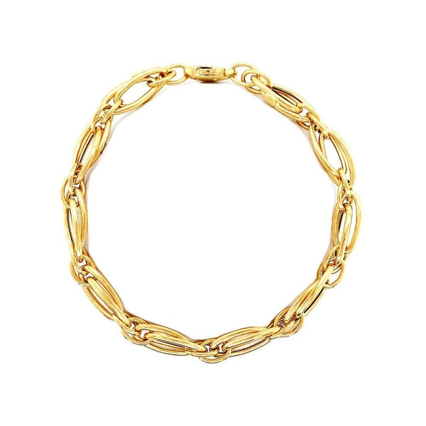 9ct Gold Oval Links Bracelet