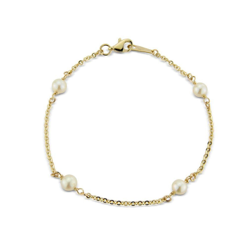 9ct Gold Pearl Bracelet