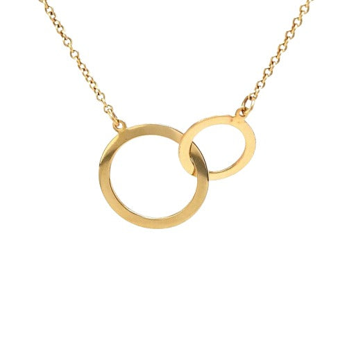 14ct Gold Interlocking Circles Necklace