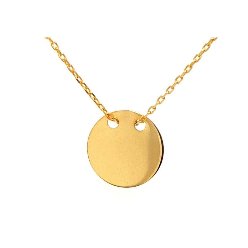 Gold round pendant cheap