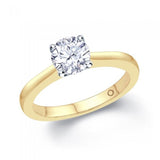 18ct Yellow Gold 0.50ct Diamond Solitaire Engagement Ring