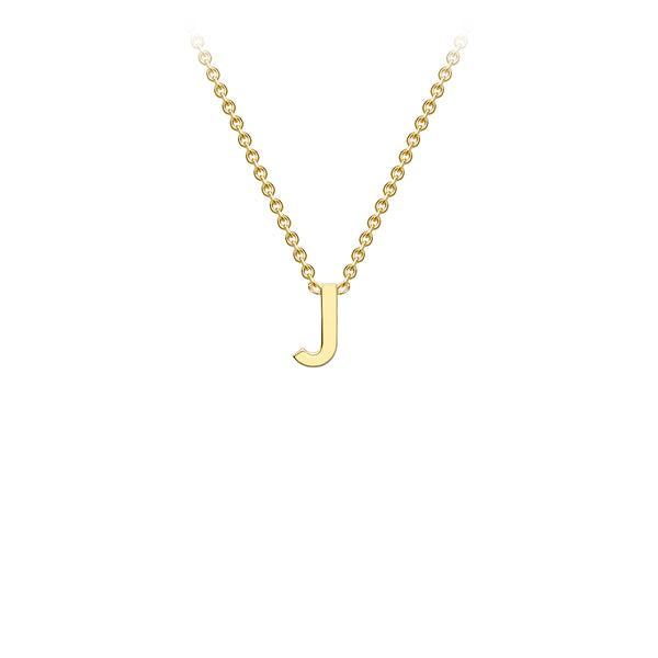 9ct Gold 4mm x 4.5mm "A-Z" Initial Necklace