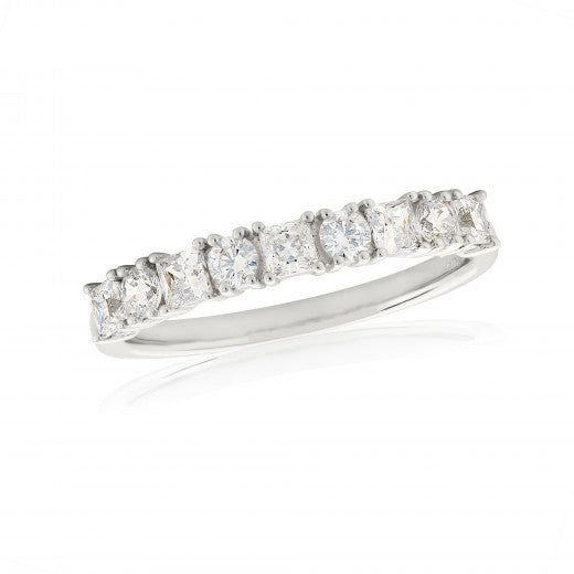 9ct White Gold Cubic Zirconia Ring