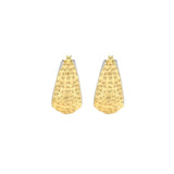 9ct Gold Two-Tone Hinged Square Earrings