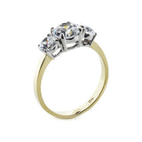 Carat London 9ct Gold Three Stone Ring