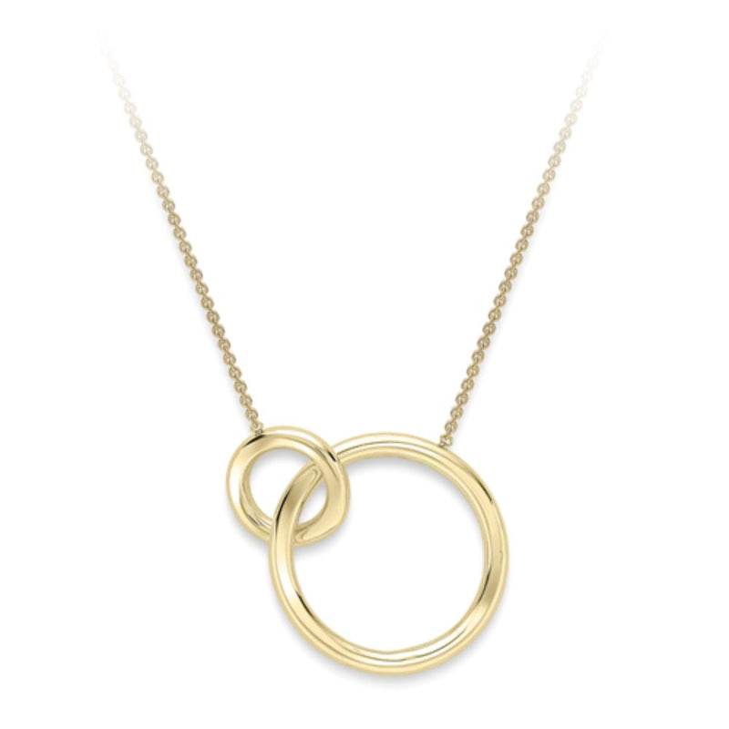 9ct Gold 17" Interlock Necklace
