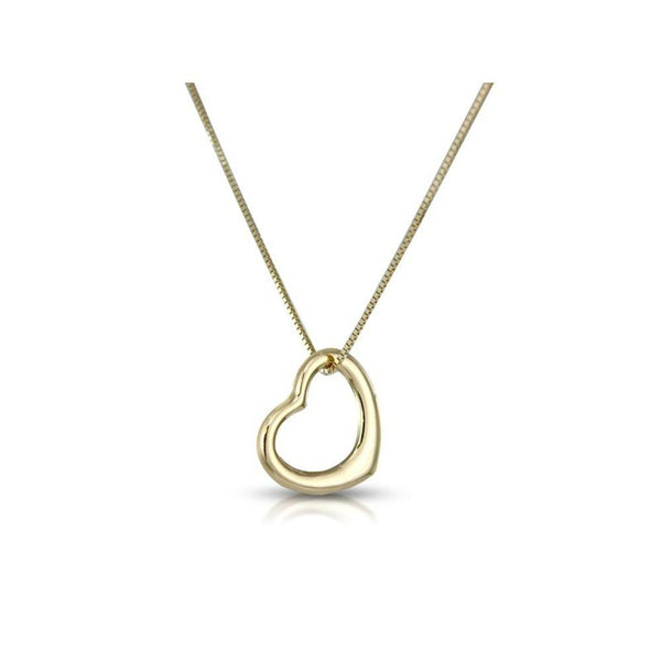 9ct Gold Heart Necklace 