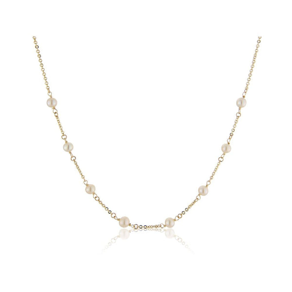 9ct Gold Pearl 16" Necklace