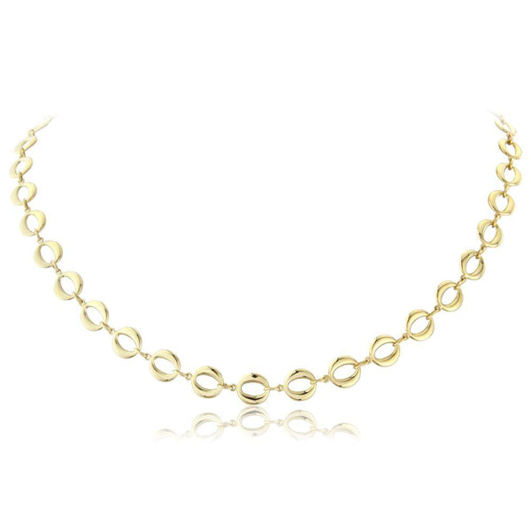 9ct Gold Oval Link Necklace