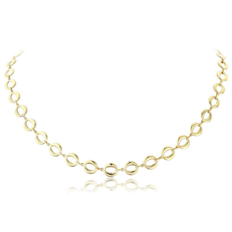 9ct Gold Oval Link Necklace