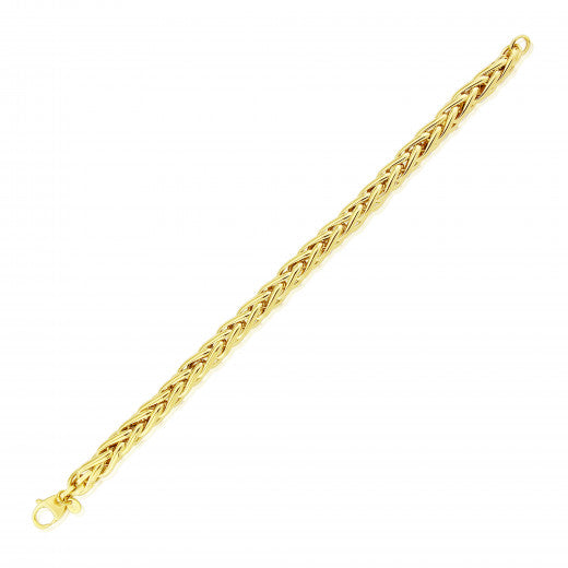 9ct Gold 7.5" Palmier Bracelet