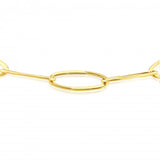 9ct Gold Oval Link Necklace